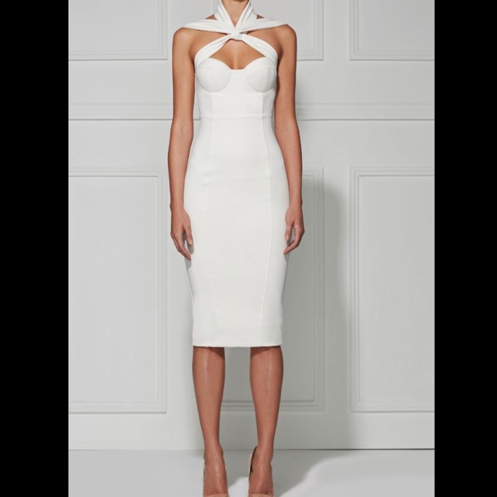 Misha Collection Dress Jazmin in white. Size M